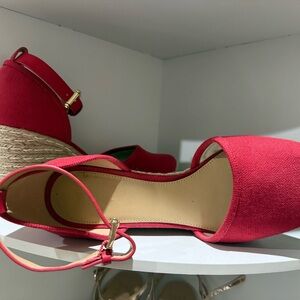 MICHAEL Michael Kors Vibrant Red Wedges